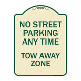 No Street Parking Anytime Tow Away Zone