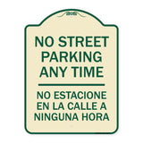 No Street Parking Anytime No Estacione En La Calle a Ninguna Hora