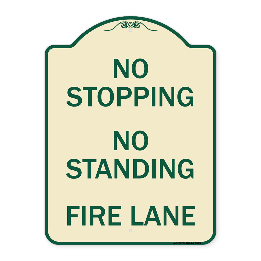 No Stopping No Standing Fire Lane
