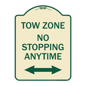 No Stopping Anytime with Bi-Directional Arrow