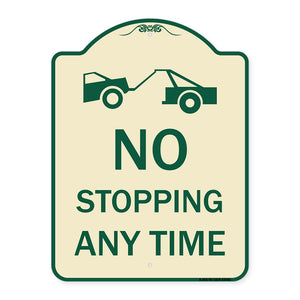 No Stopping Anytime with Tow Away Graphic