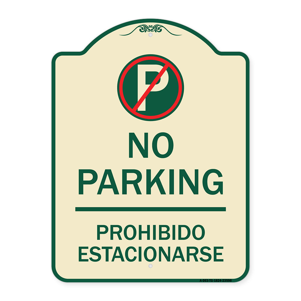 No Parking Prohibido Estacionar (No Parking Symbol)