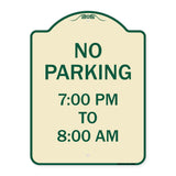 No Parking 7-00 Pm to 8-00 Am