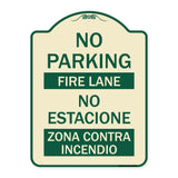 No Parking - Fire Lane - No Estacione Zona Contra Incendio