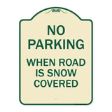 No Parking When Road Is Snow Covered