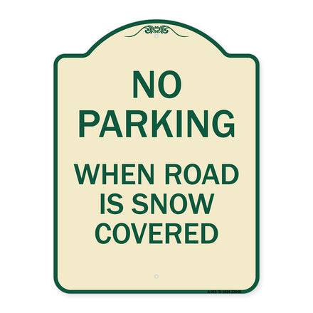 No Parking When Road Is Snow Covered
