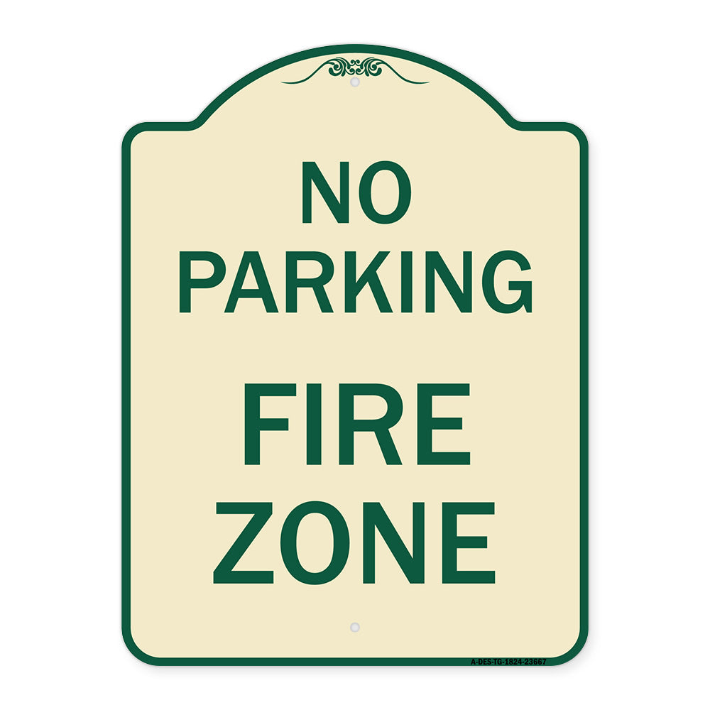No Parking Sign No Parking Fire Zone