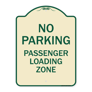 No Parking Passenger Loading Zone