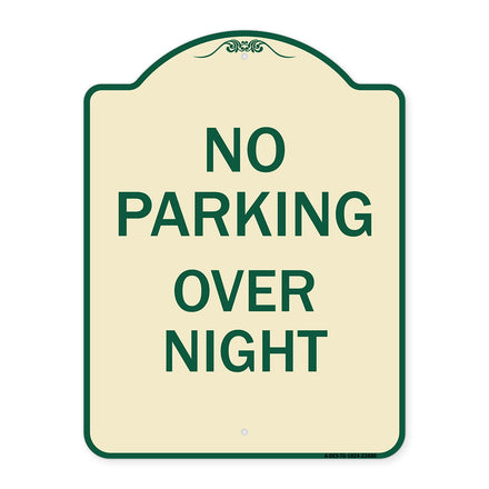 No Parking Overnight Parking Sign