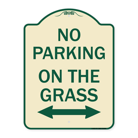 No Parking on the Grass (With Bidirectional Arrow