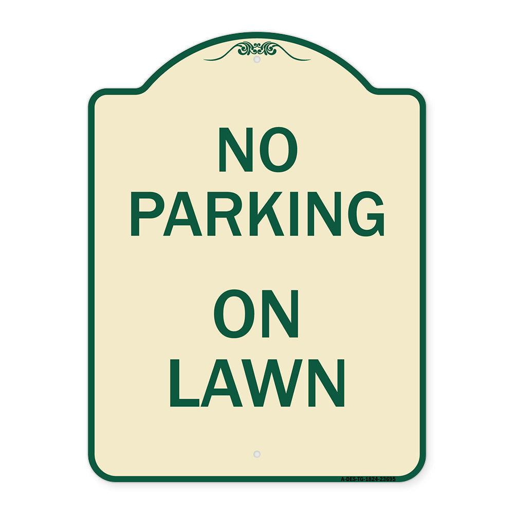 No Parking on Lawn