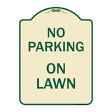 No Parking on Lawn
