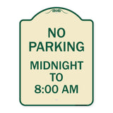 No Parking Midnight to 8:00 Am