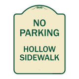 No Parking Hollow Sidewalk