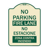 No Parking Fire Lane - No Estacione Zona Contra Incendio