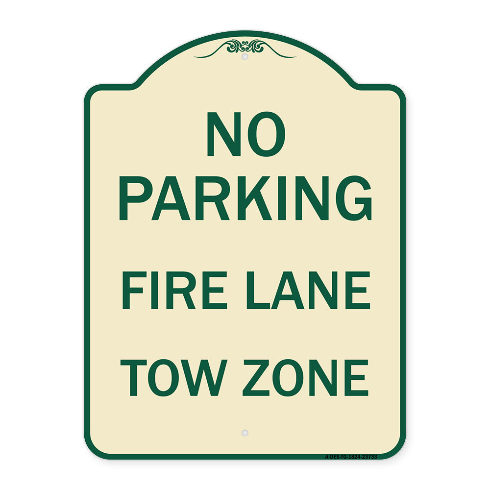 No Parking Fire Lane Tow Zone (K-1645)