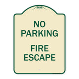 No Parking Fire Escape