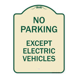 No Parking Except Electric Vehicles