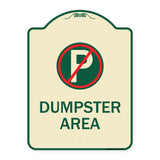 No Parking Dumpster Area
