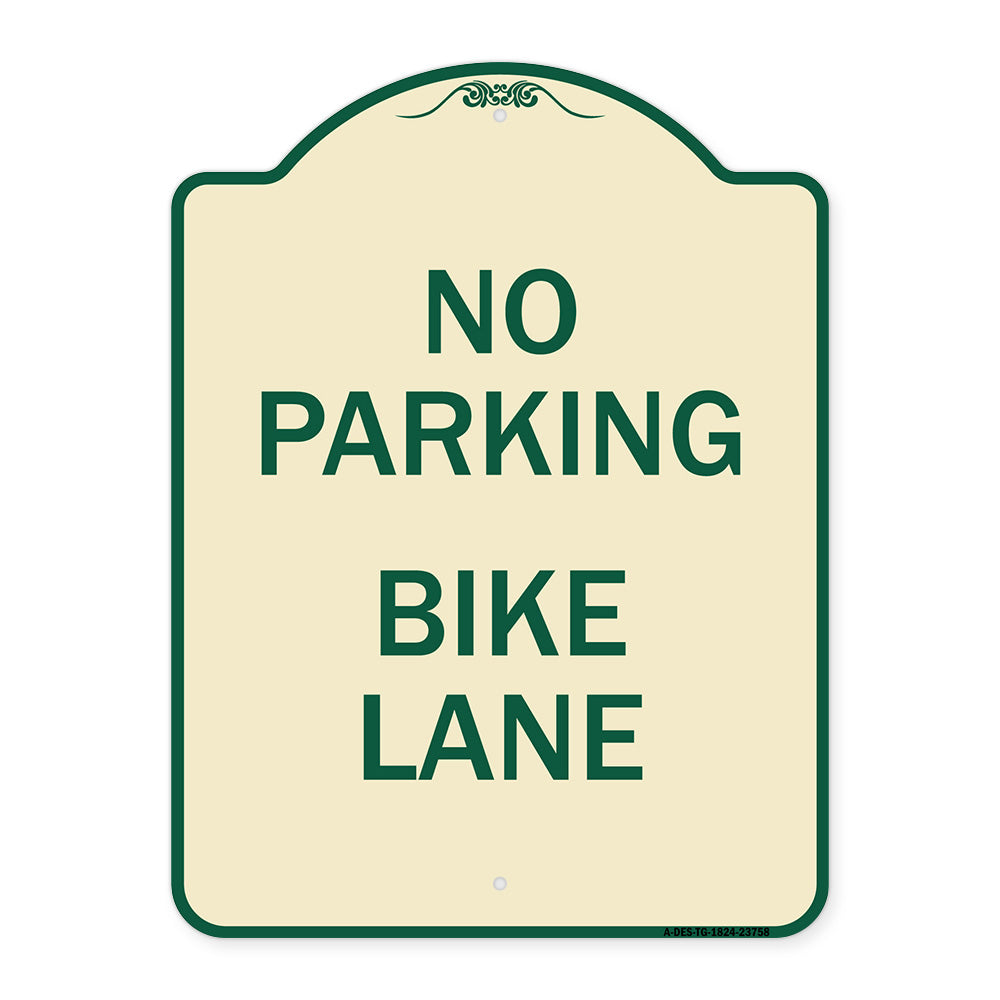 No Parking Bike Lane