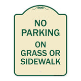 No Parking - on Grass or Sidewalk