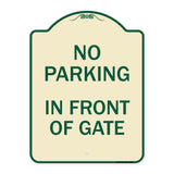 No Parking - in Front of Gate