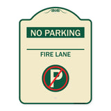 No Parking - Fire Lane (With No Parking Symbol)
