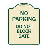 No Parking - Do Not Block Gate