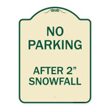No Parking - After 2 Snowfall