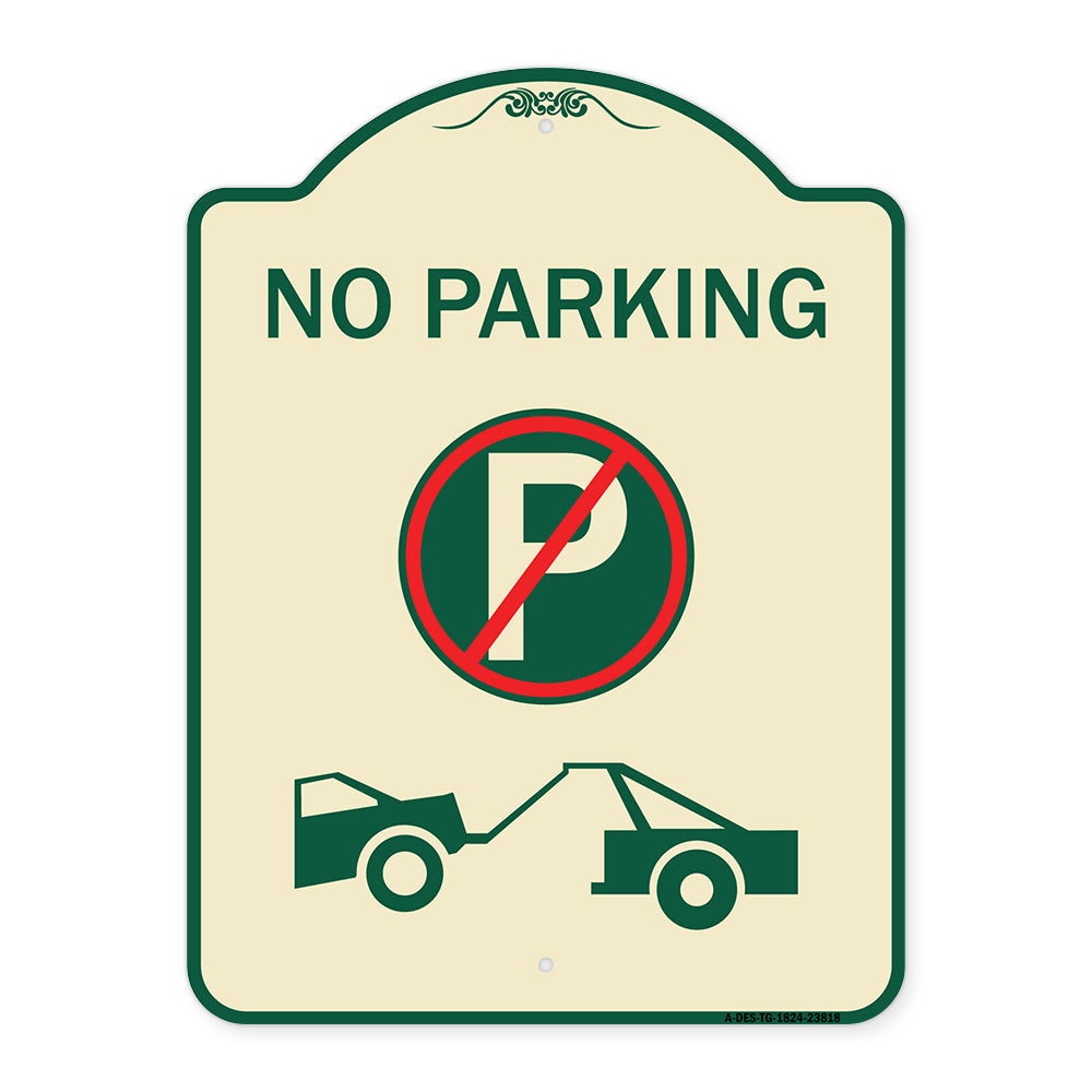 No Parking (No Parking Symbol and Tow Truck Symbol)