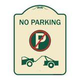 No Parking (No Parking Symbol and Tow Truck Symbol)