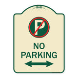 No Parking (No Parking Symbol and Arrow Pointing Left and Right)