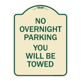 No Overnight Parking You Will Be Towed