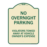 No Overnight Parking Violators Towed Away at Vehicle Owner's Expense