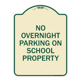 No Overnight Parking on School Property