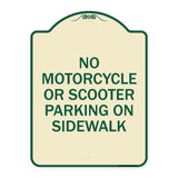 No Motorcycle or Scooter Parking on Sidewalk