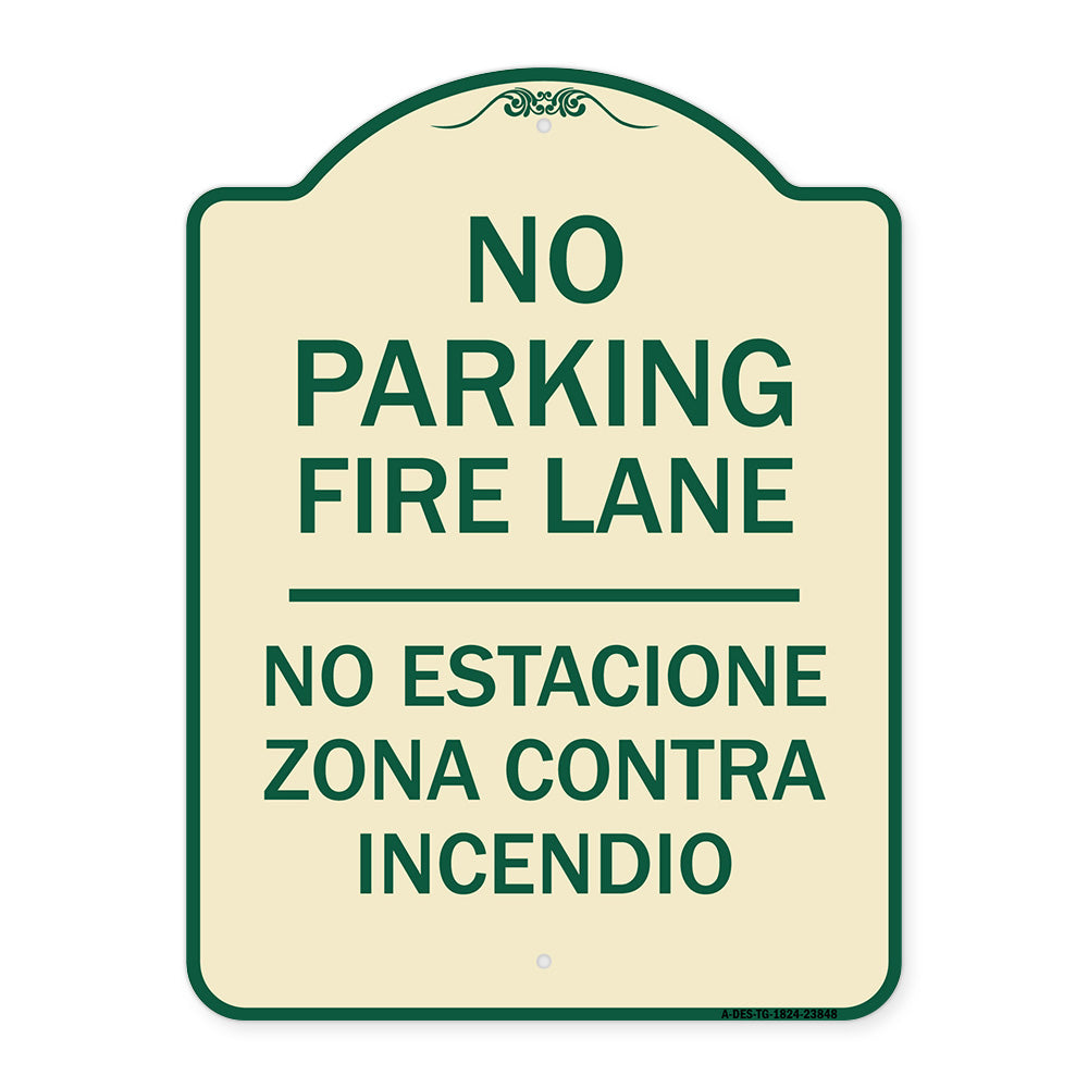 No Estacione Zona Contra Incendio