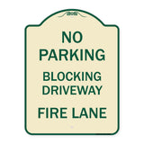 No Blocking Driveway Fire Lane