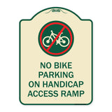 No Bike Parking on Handicap Access Ramp
