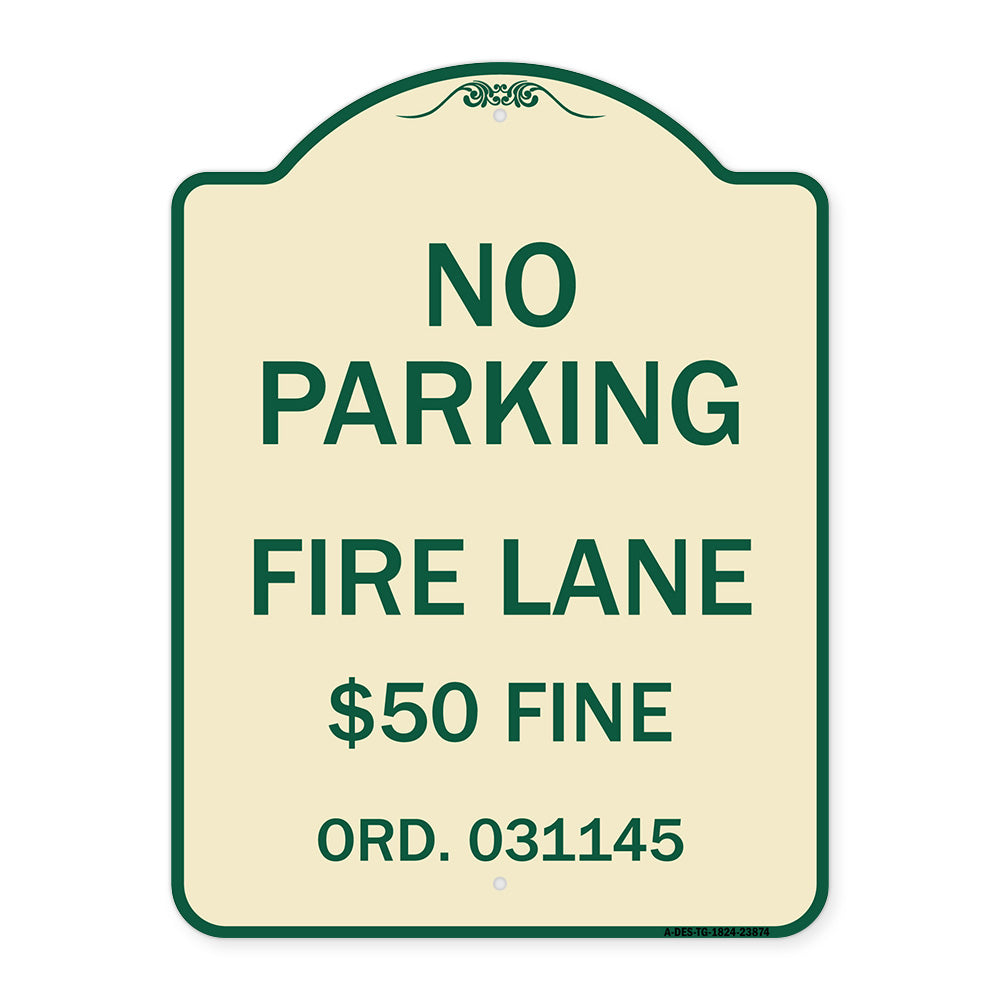 Missouri No Parking Fire Lane $50 Fine