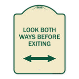 Look Both Ways Before Exiting (With Bidirectional Arrow)