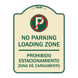 Loading Zone - Prohibido Estacionamiento Zona De Cargamento (With No Parking Symbol)