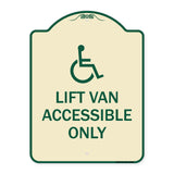 Lift Van Accessible Only (With Updated Isa Symbol)