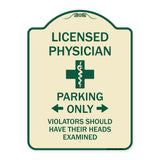 Licensed Physician Parking Only Violators Should Have Their Heads Examined