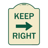Keep Right Sign (Right Arrow)