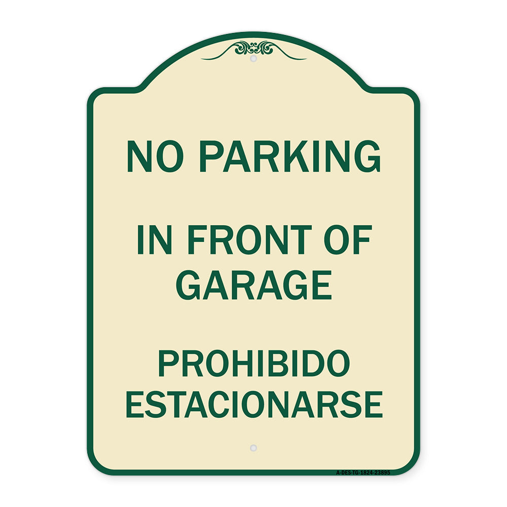 In Front of Garage Prohibido Estacionarse