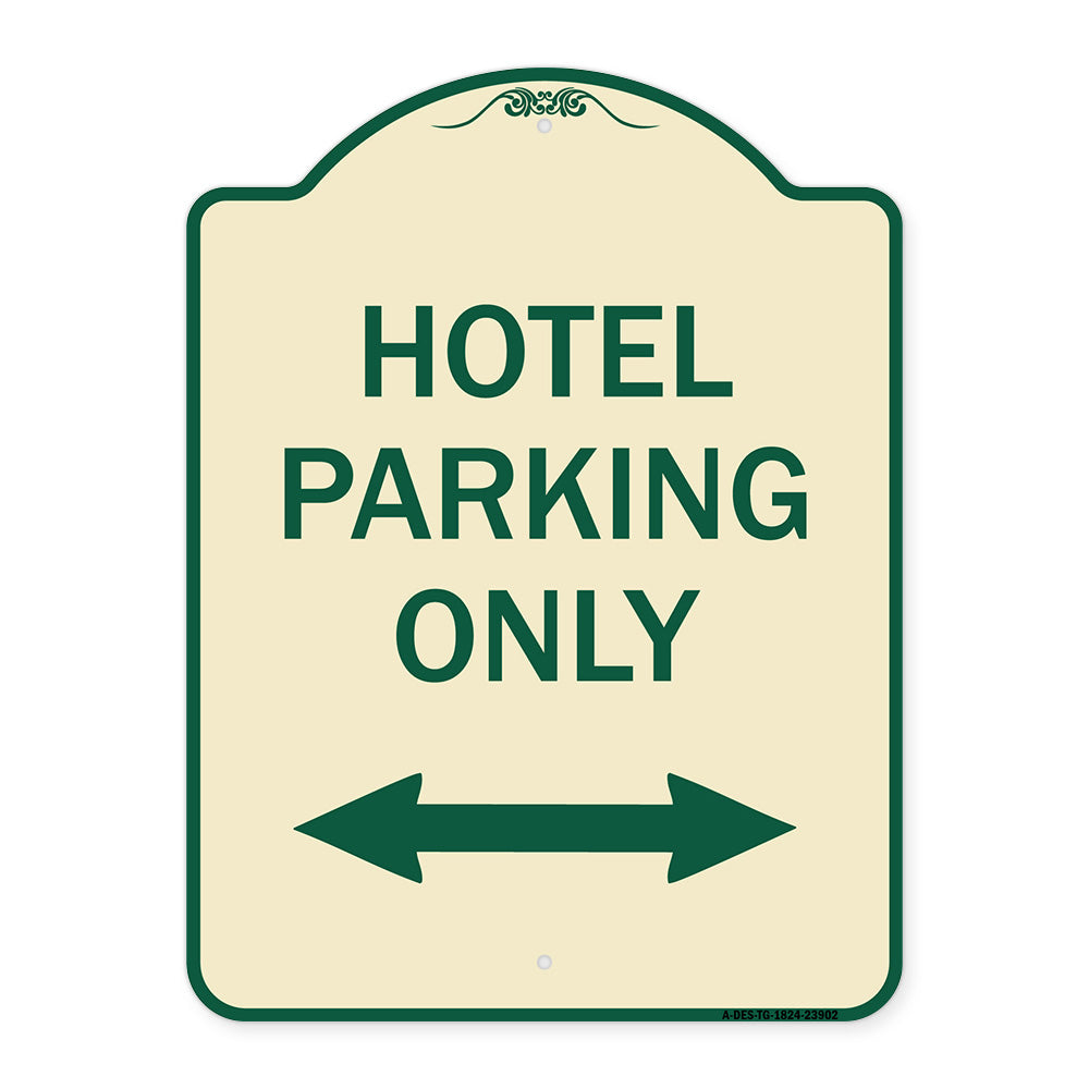 Hotel Parking Only (With Bidirectional Arrow)