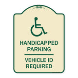 Handicapped Parking - Vehicle Id Required - (Handicapped Symbol)