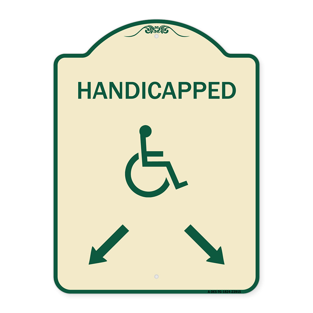 Handicapped Parking with Double Arrows