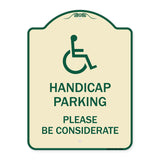 Handicap Parking - Please Be Considerate (With Handicap Symbol)